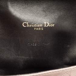 Pre Owned Dior Black Cannage Leather Large Miss Dior Flap Bag