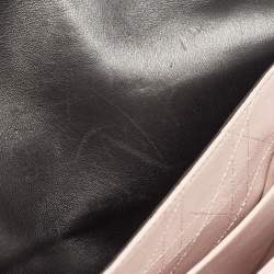 Pre Owned Dior Black Cannage Leather Large Miss Dior Flap Bag