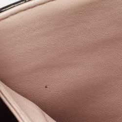 Pre Owned Dior Black Cannage Leather Large Miss Dior Flap Bag