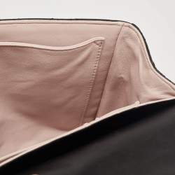 Pre Owned Dior Black Cannage Leather Large Miss Dior Flap Bag