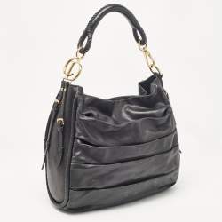 Dior Black Leather Libertine Hobo