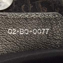 Pre Owned Dior Black Oblique Canvas and Leather Buckle Tote