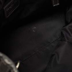 Pre Owned Dior Black Oblique Canvas and Leather Buckle Tote