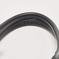 Pre Owned Dior Black Oblique Canvas and Leather Buckle Tote