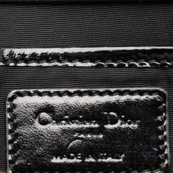 Pre Owned Dior Black Quilted Cannage Patent Leather Lady Dior Chain Clutch