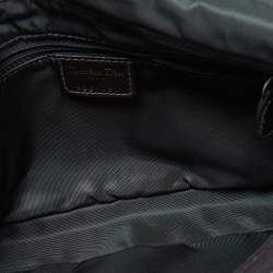 Pre Owned Dior Beige/Purple Calfhair and Bead Embellished Limited Edition 498/880 Malice Shoulder Bag