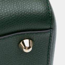 Dior Green Calfskin Leather Large Lady D-Sire Shoulder Bag