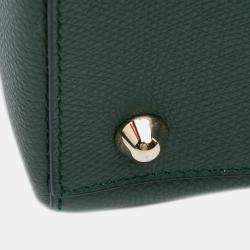 Dior Green Calfskin Leather Large Lady D-Sire Shoulder Bag