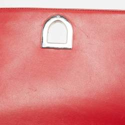مملوكة مسبقًا Dior Red Leather Medium Diorama Flap Shoulder Bag