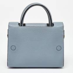 Pre Owned Dior Blue Leather Mini Diorever Tote