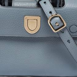 Pre Owned Dior Blue Leather Mini Diorever Tote