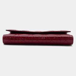 Pre Owned Christian Dior Patent Cannage Clutch