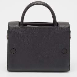 Pre Owned Dior Black Leather Mini Diorever Top Handle Bag