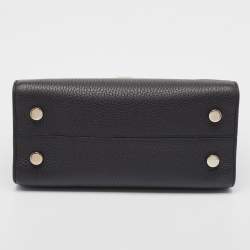 Pre Owned Dior Black Leather Mini Diorever Top Handle Bag