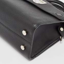 Pre Owned Dior Black Leather Mini Diorever Top Handle Bag