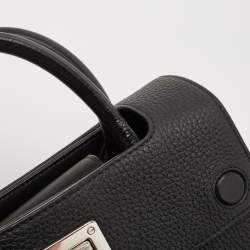 Pre Owned Dior Black Leather Mini Diorever Top Handle Bag