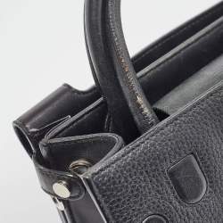 Pre Owned Dior Black Leather Mini Diorever Tote