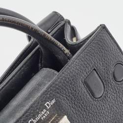 Pre Owned Dior Black Leather Mini Diorever Tote