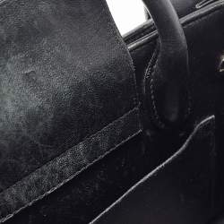 Pre Owned Dior Black Leather Mini Diorever Tote