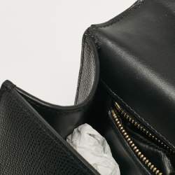 Dior Black Leather Montaigne 30 Flap Shoulder Bag