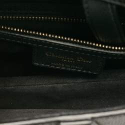 Pre Owned Dior Black Leather Saddle Bag