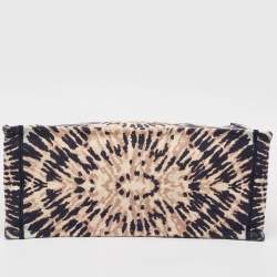 Pre Owned Dior Multicolor Canvas Tie & Dior Embroidered Book Tote