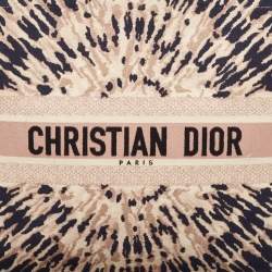 Pre Owned Dior Multicolor Canvas Tie & Dior Embroidered Book Tote