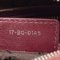 Dior Burgundy Cannage Leather Medium Lady Dior Tote