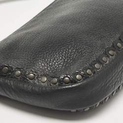 Pre Owned Dior Black Leather Ethnic Clutch Bag