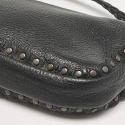 Pre Owned Dior Black Leather Ethnic Clutch Bag