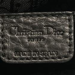 Pre Owned Dior Black Leather Ethnic Clutch Bag