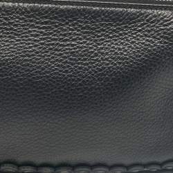 Pre Owned Dior Black Leather Ethnic Clutch Bag