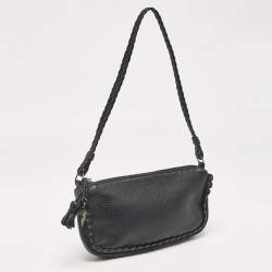 Pre Owned Dior Black Leather Ethnic Clutch Bag