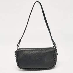 Pre Owned Dior Black Leather Ethnic Clutch Bag