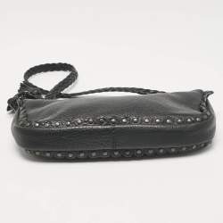 Pre Owned Dior Black Leather Ethnic Clutch Bag