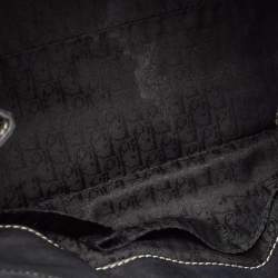 Pre Owned Dior Black Leather CD Logo Satchel