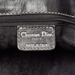 Pre Owned Dior Black Leather CD Logo Satchel