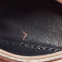 Pre Owned Dior Metallic Rose Gold Microcannage Patent Leather Medium Lady Dior Tote