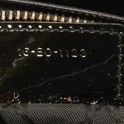 Pre Owned Dior Black Cannage Patent Leather Medium Lady Dior Tote