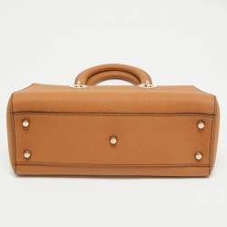 Pre Owned Dior Brandy Leather Medium Lady D-Sire My ABCDior Tote