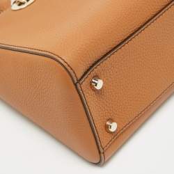 Pre Owned Dior Brandy Leather Medium Lady D-Sire My ABCDior Tote