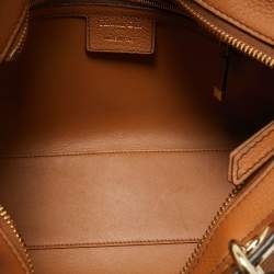 Pre Owned Dior Brandy Leather Medium Lady D-Sire My ABCDior Tote