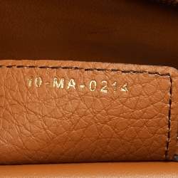 Pre Owned Dior Brandy Leather Medium Lady D-Sire My ABCDior Tote