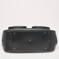 Pre Owned Dior Black Leather Detective Satchel