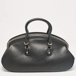 Pre Owned Dior Black Leather Detective Satchel