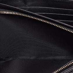 Pre Owned Dior Black Cannage Leather Lady Dior Wallet On Chain