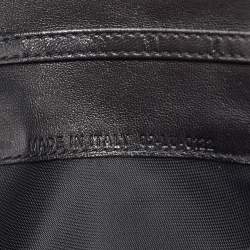Pre Owned Dior Black Cannage Leather Lady Dior Wallet On Chain