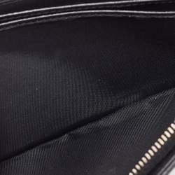 Pre Owned Dior Black Cannage Leather Lady Dior Wallet On Chain