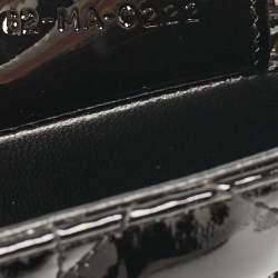 Pre Owned Dior Black Cannage Patent Leather Medium Caro Shoulder Bag