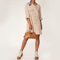 Dior Tan Leather Street Chic  Satchel